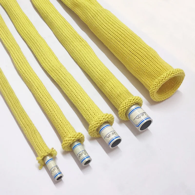 DORISEA Diámetro interior 8 mm - 90 mm Túneles de aramida vacíos aislados Funda de fibra de Kevlar hueca retardante de llama