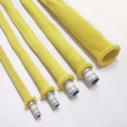 DORISEA Diámetro interior 8 mm - 90 mm Túneles de aramida vacíos aislados Funda de fibra de Kevlar hueca retardante de llama