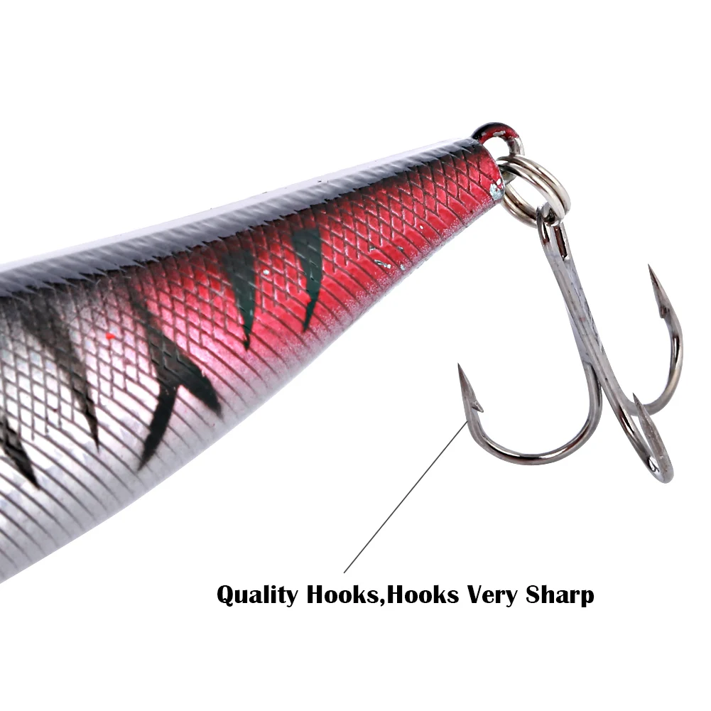 Sougayilang-Señuelos de Pesca de plástico duro, 1 piezas, Swimbait, cebo para lubina, agua dulce y salada - imagen 3