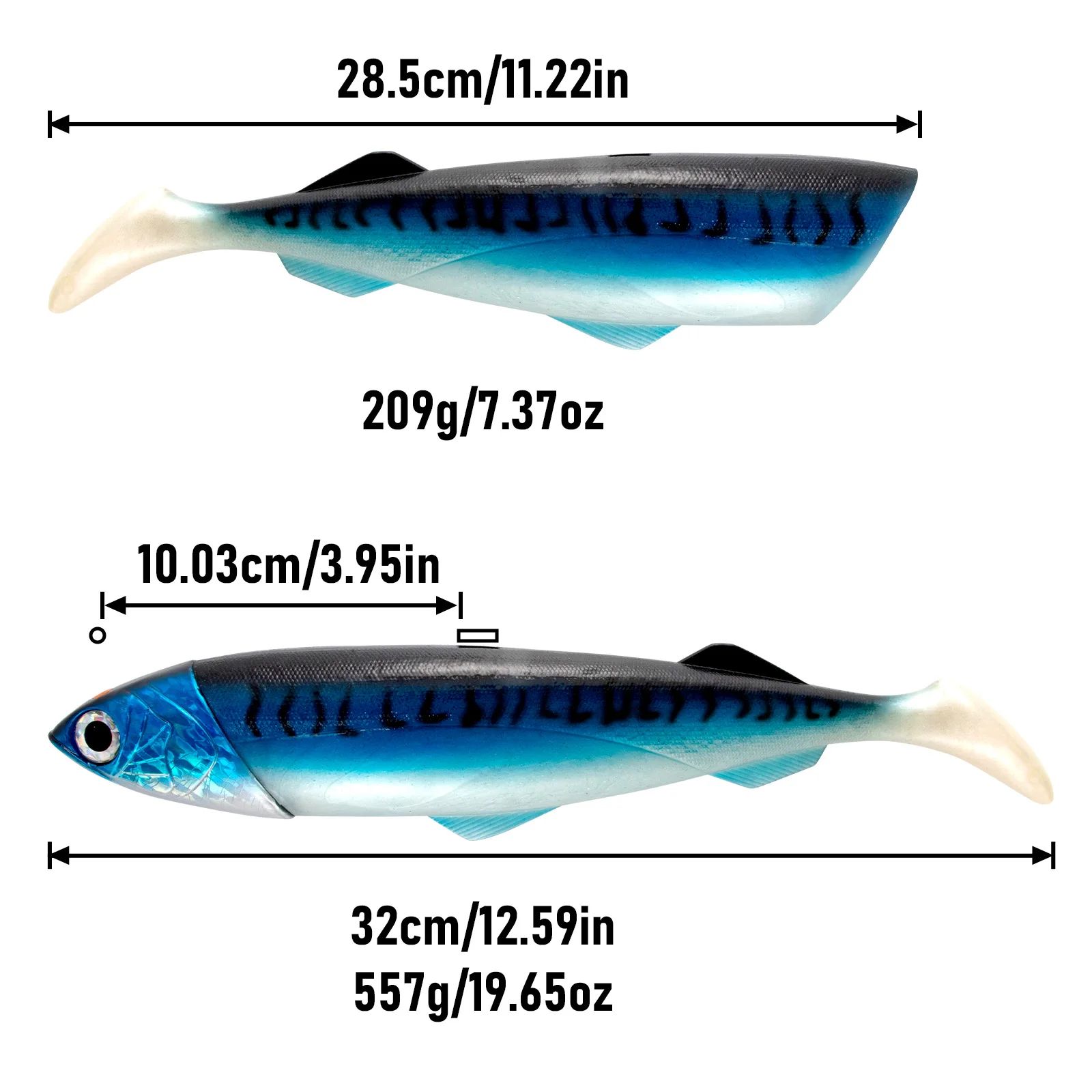 Descubra el señuelo de pesca perfecto con estas especificaciones detalladas y diseño vibrante