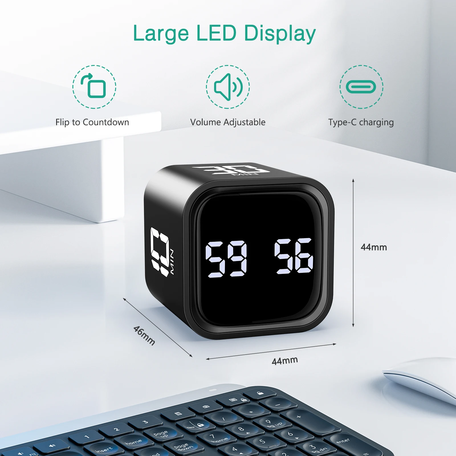 Temporizador de cuenta regresiva con sensor de gravedad para tareas - imagen 2