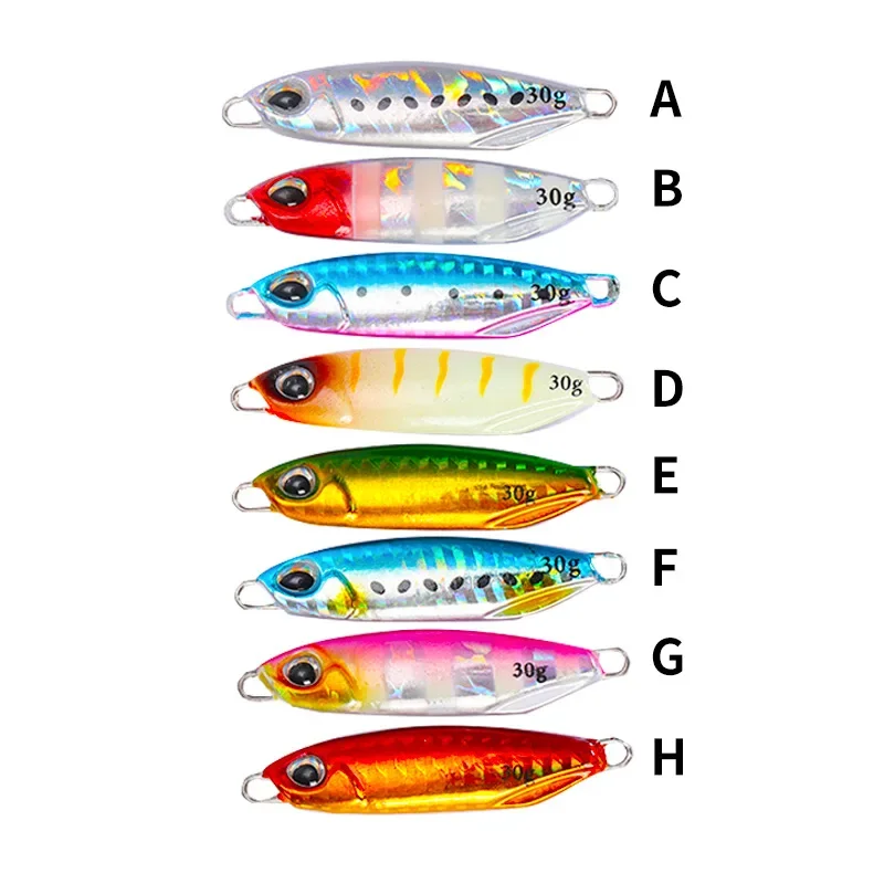 Pesca en el mar, cuchara de Jigging de Metal, impresión 3D, cebo Artificial láser, plantilla de pesca en barco, señuelos de pesca de peces súper duros - imagen 3