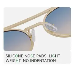 2025 Gafas de sol pequeñas Steampunk con marco de Metal, gafas Punk ovaladas, gafas de marca de lujo con doble puente para mujer