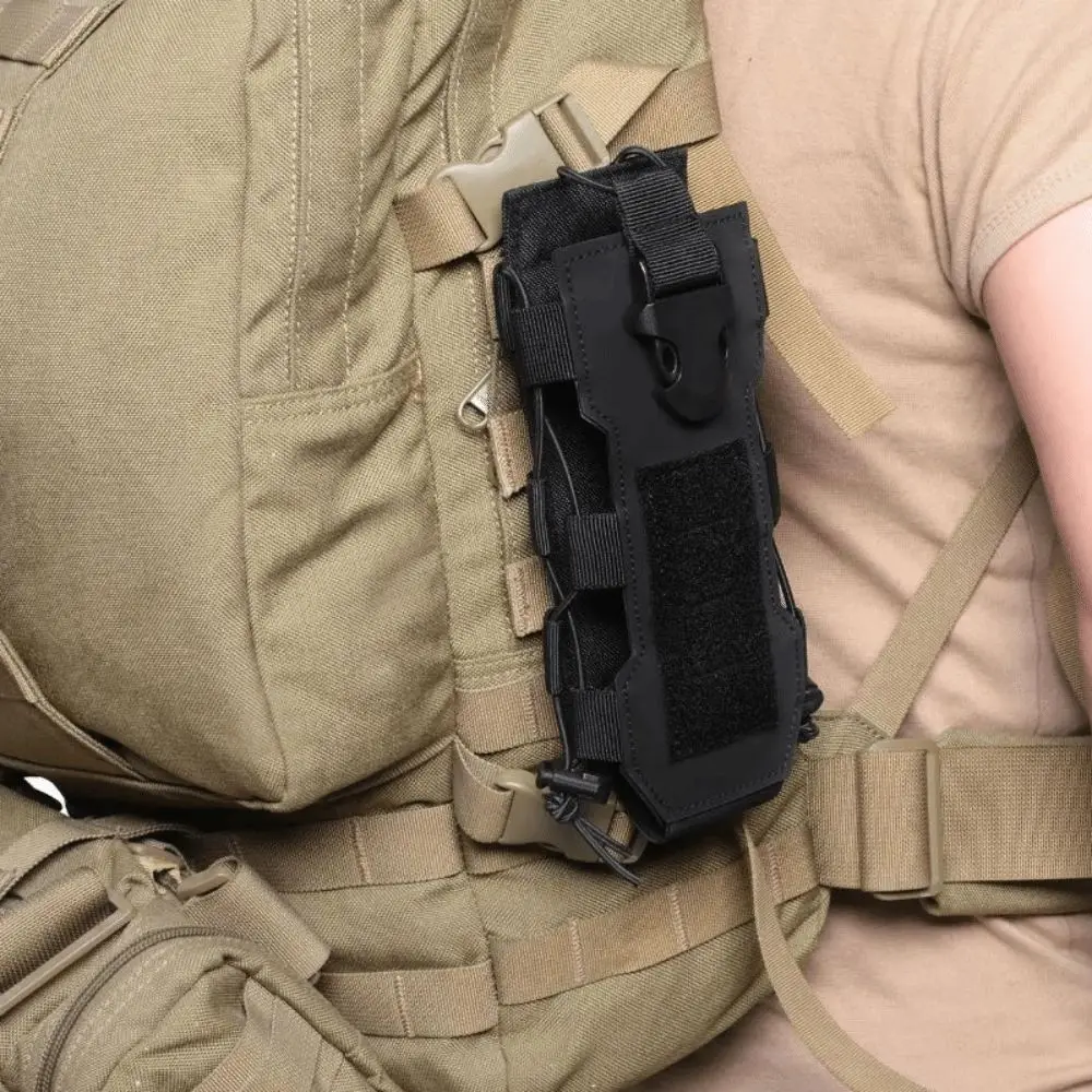 Bolsa para hervidor de viaje al aire libre de tela Oxford, bolsa multifuncional ajustable para botella deportiva, funda para cantimplora