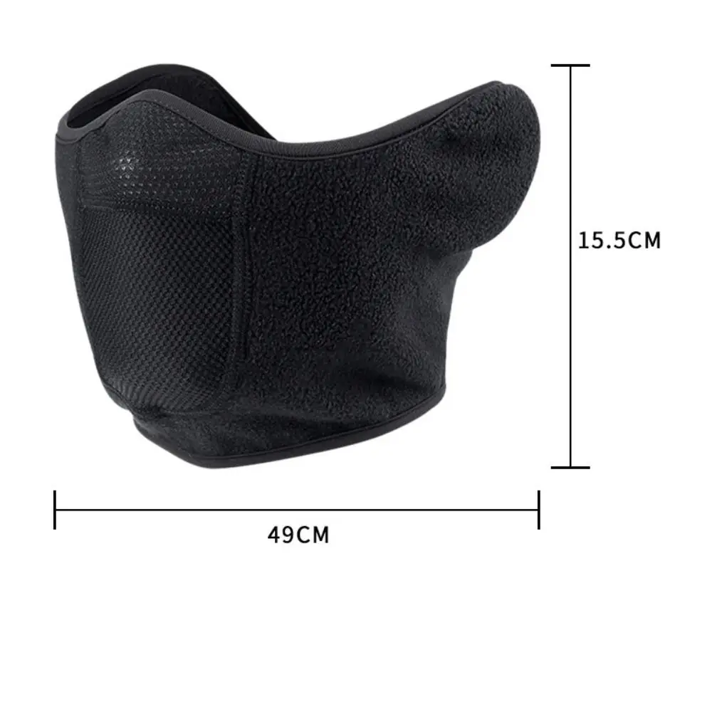 Calentador de cuello para clima frío, cubierta de oreja, bufanda térmica de forro polar, máscara facial, Bandana para esquí, ciclismo, deporte, senderismo, hombres y mujeres, Invierno - imagen 5