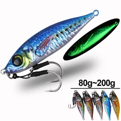 Assist Hook Luminoso para Jigging Lento – Ideal para Atún y Tiburón