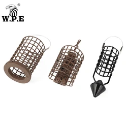 W.P.E-alimentador de método de pesca de carpa, 1 piezas, jaula de alambre de acero, cebo de 20g-60g, aparejo de pelo de pez de carpa de Europa, alimentador de carpa, accesorios de aparejos de pesca