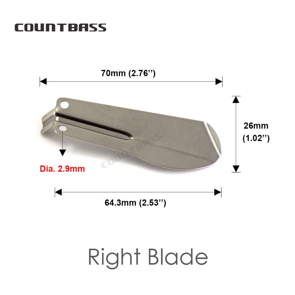 Countbass 20 piezas hélice de palas de ala de acero inoxidable DIY cebos duros Topwater Popper Señuelos de pesca de madera - imagen 4