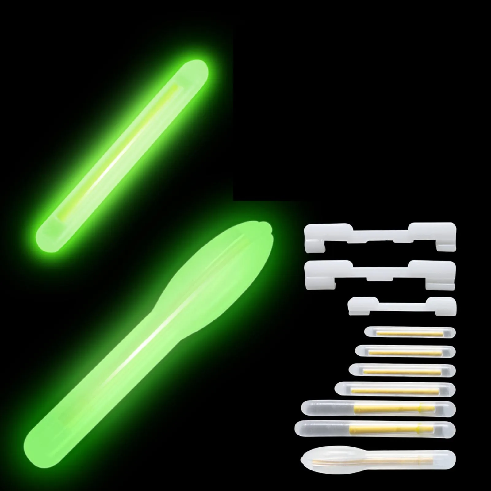 Barra de luz fluorescente para pesca, barra de luz fluorescente de 20 piezas, con brillo oscuro, útil - imagen 3