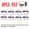 8pcs Type B size 12