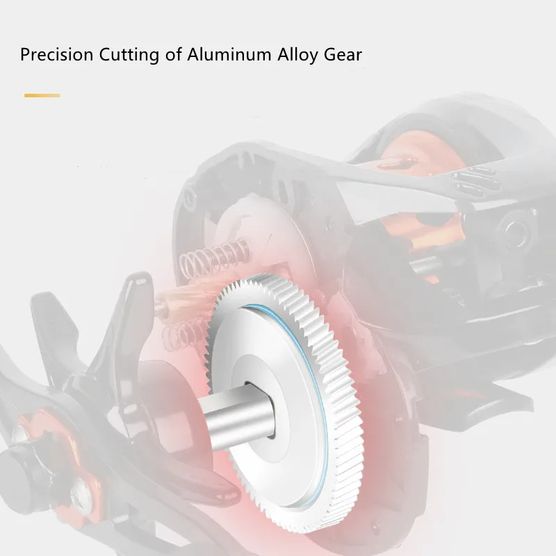 DEUKIO nuevo carrete de Baitcasting arrastre 6KG carrete CNC 7,1: 1 aleación de aluminio fibra de carbono doble mango Jigging carrete de Metal agua de mar - imagen 3