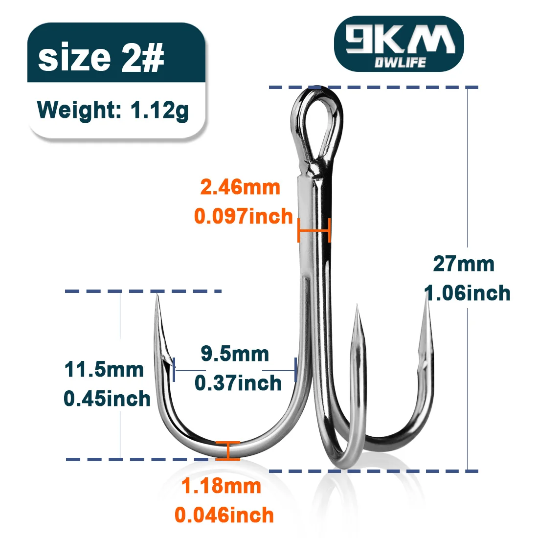 Size-2 Gap-9.5mm