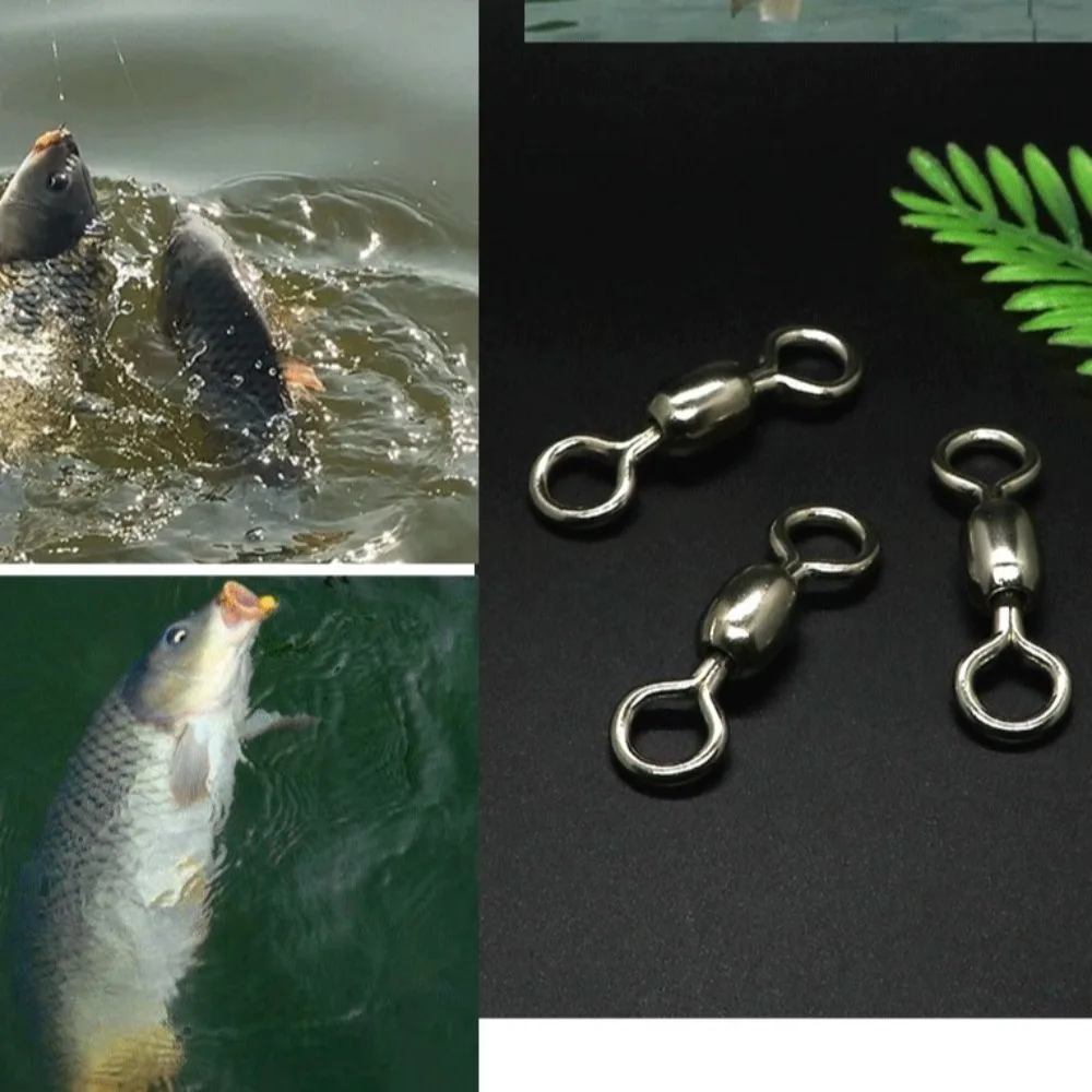 Conector a presión de pesca japonés – Giro 360° anillo sólido cobre - imagen 5