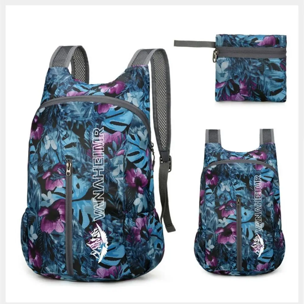 Mochila plegable para montañismo de gran capacidad de 20L, mochila de viaje deportiva plegable y ligera, impermeable, ultraligera - imagen 5