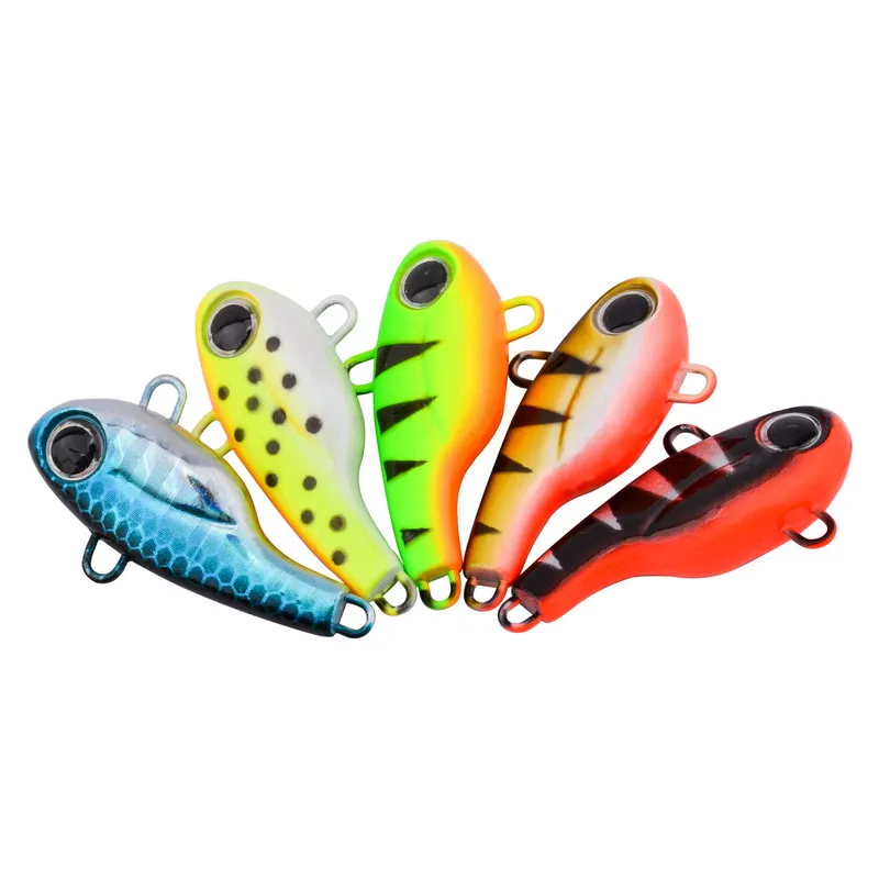 Juego de Señuelos de Pesca de Metal para hundimiento, cebos de cuchara giratoria VIB para agua dulce y salada, Ideal para entusiastas de la pesca - imagen 5