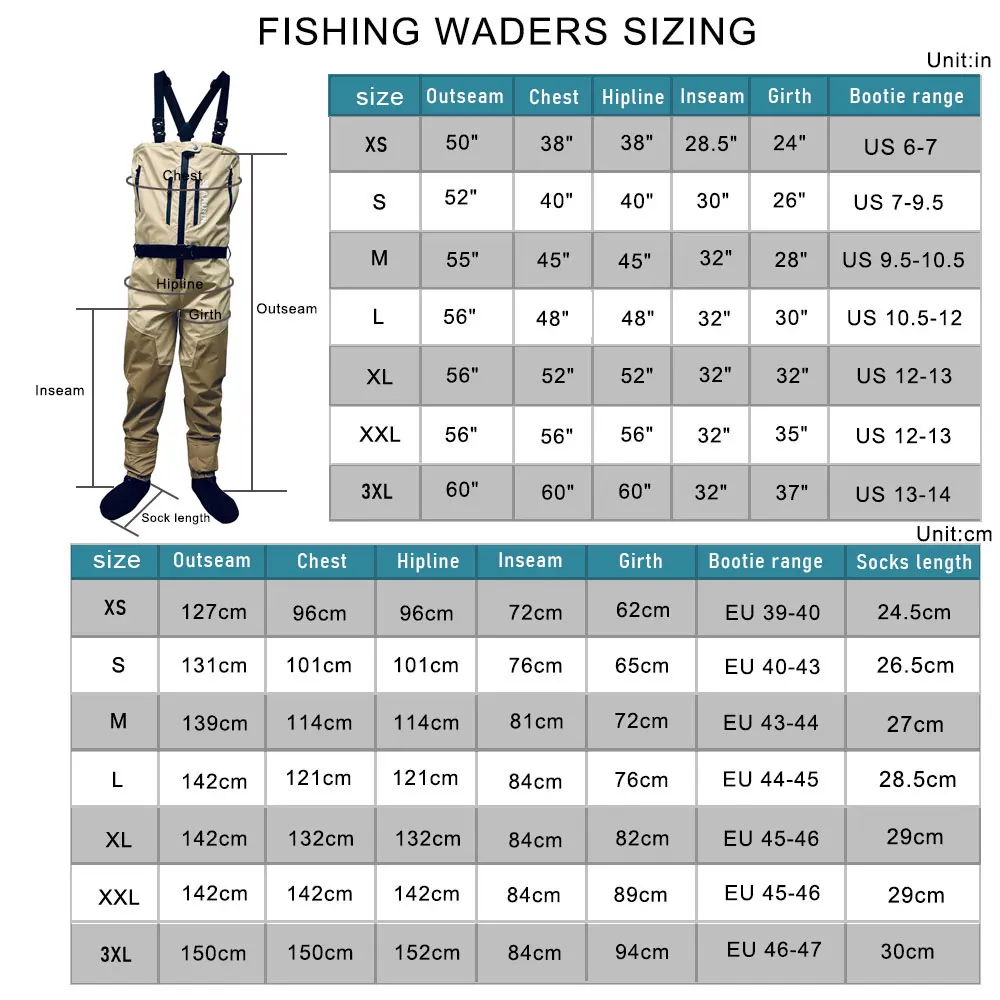 Botas de pecho con cremallera frontal para hombre y mujer, ropa impermeable, transpirable, con bolsillo dividido, para pesca con mosca y caza - imagen 5