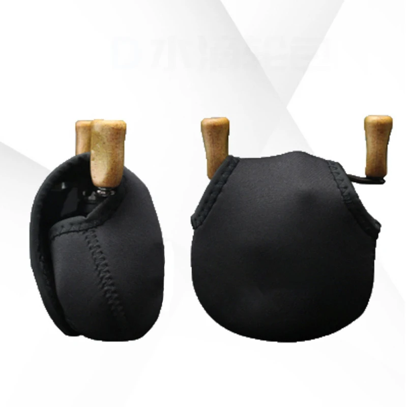 Bolsa negra protectora con asas de madera para almacenamiento versátil