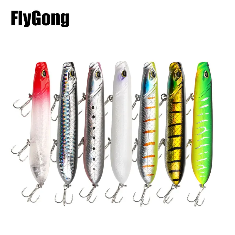 Lápiz flotante de 5 piezas de 18g y 100mm, Wobblers flotante, Señuelos de Pesca, Lucio, trucha, lubina, carpa - imagen 2