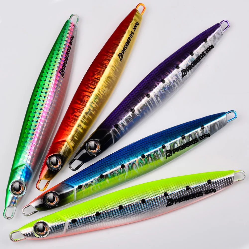 Proberos Jig de Caída Lenta Metálico UV – Estampado 3D para Jigging - imagen 5