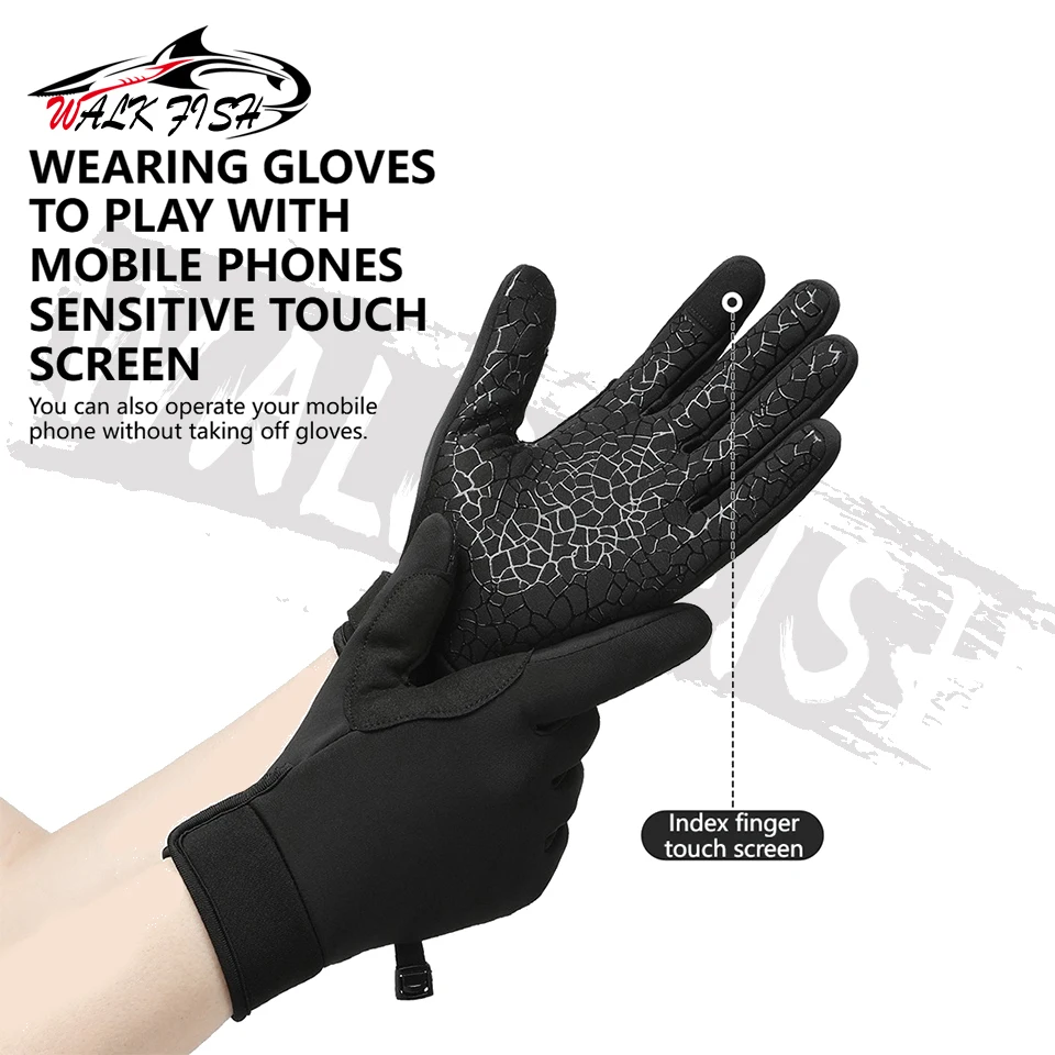 Guantes de pesca WALK FISH impermeables, antideslizantes y forro polar - imagen 4