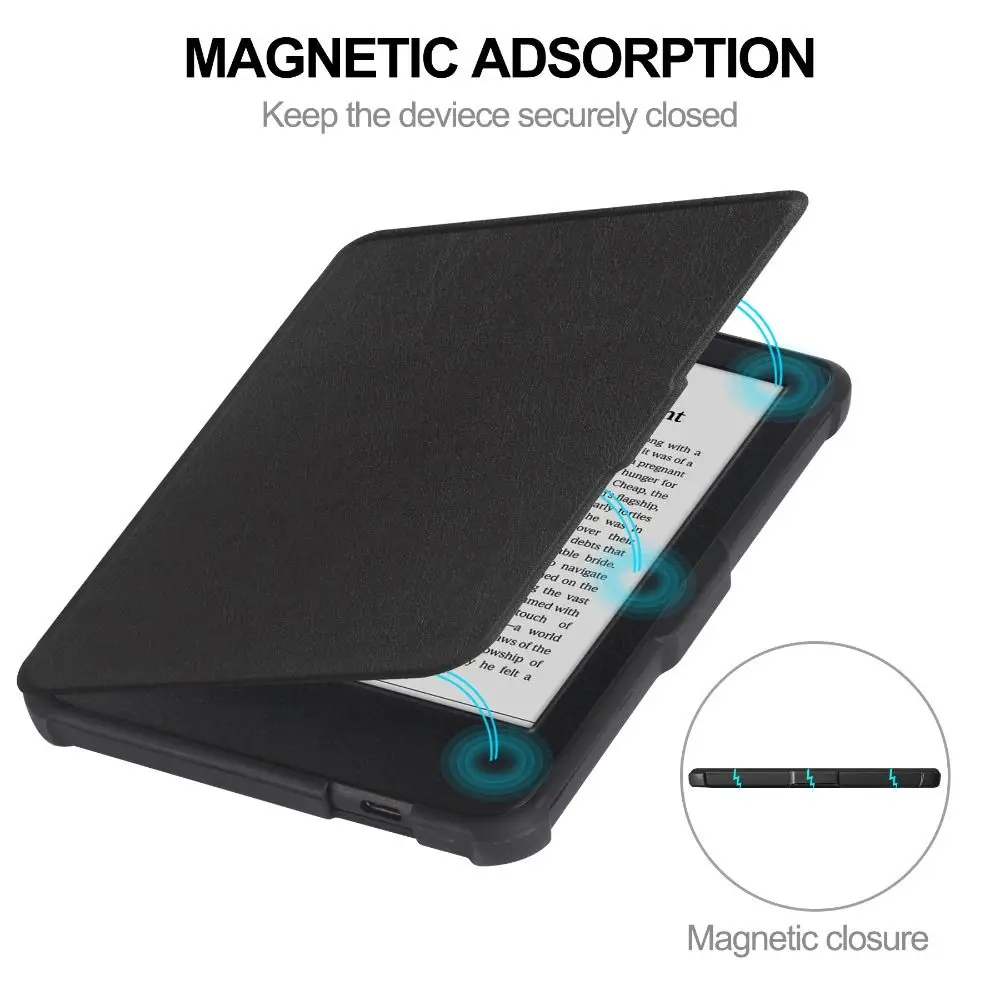 Para KOBO Clara Color/BW/2E Funda para lector electrónico de 6 pulgadas 2024 nueva Funda inteligente N367 TPU Funda Auto Sleep/Wake carcasa protectora - imagen 4