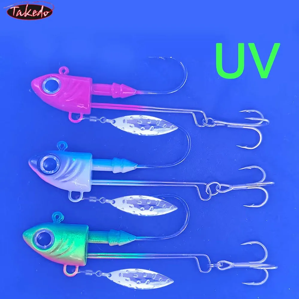TAKEDO Señuelos VIB metálicos 10-40g – Lubina y perca - imagen 5