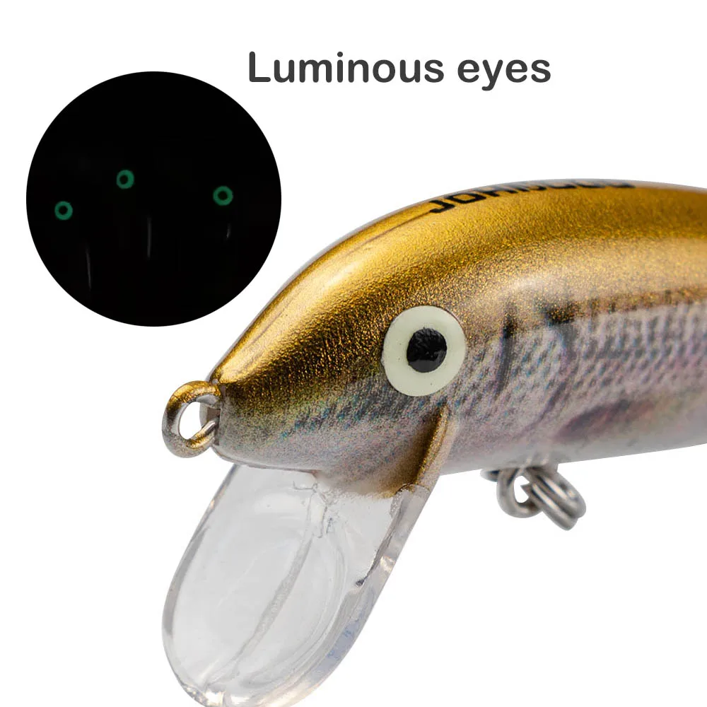 JOHNCOO Señuelo Jerkbait Minnow 5 cm 5 g para perca - imagen 2