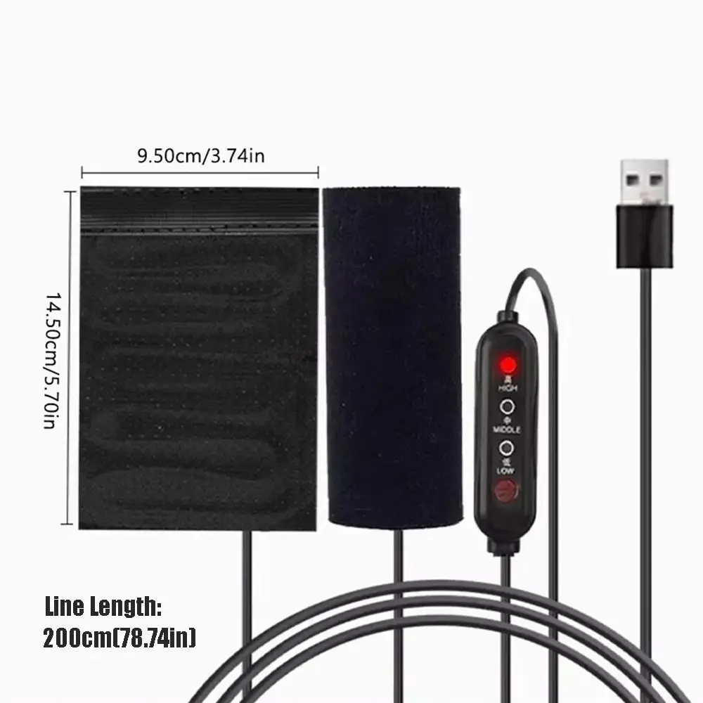 Calentador de manillar de motocicleta con Control de 3 engranajes, protección cálida, empuñaduras de calefacción eléctrica, ajustables, antideslizantes - imagen 5