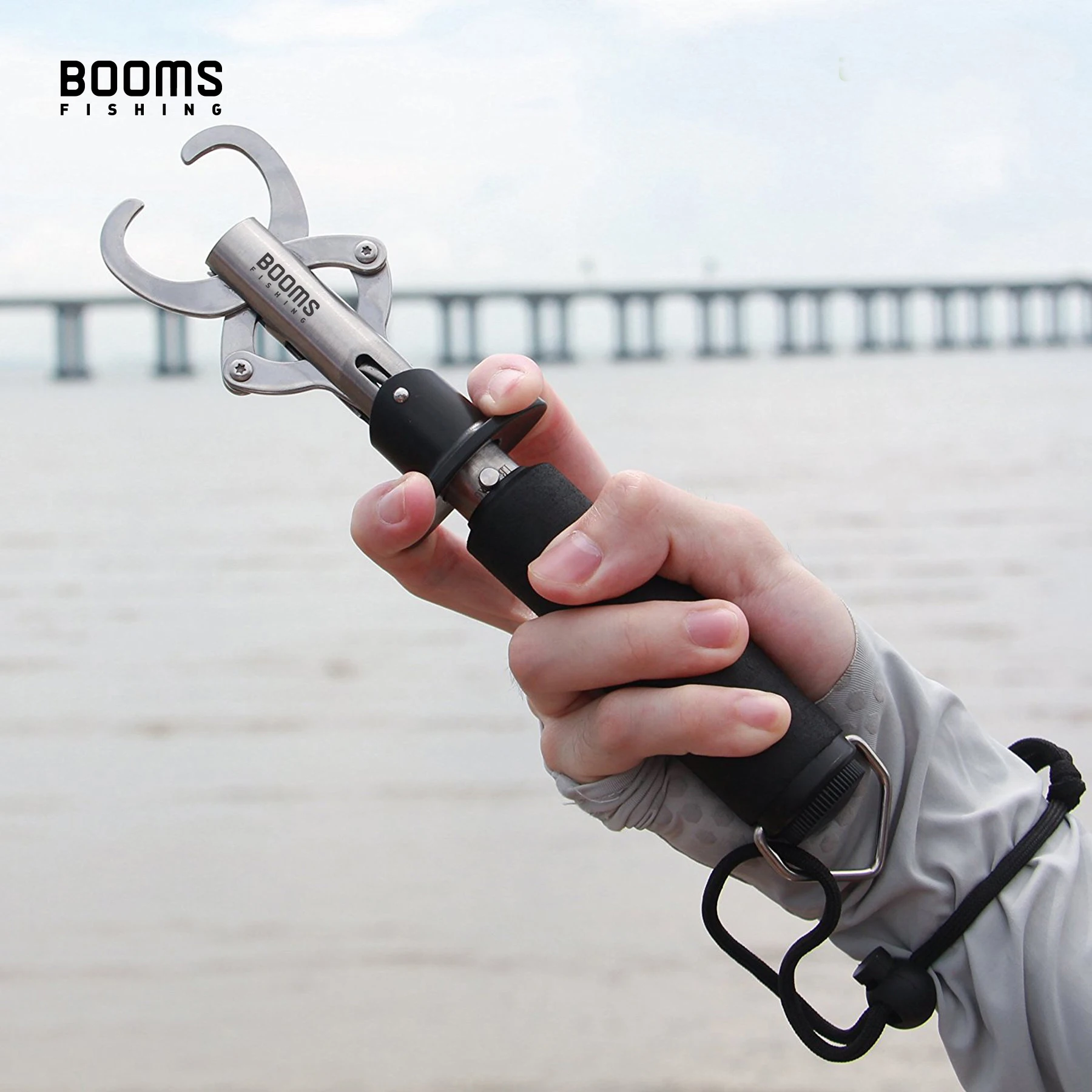 Booms Fishing G01 Pinza para peces Agarre y sujetar peces con agarre apretado Modelo más grande Herramientas de pesca a escala incorporada - imagen 2