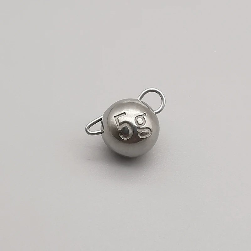 XLURES-plomo de acero para colgar rápido, macaco de oreja grande, 2g, 3g, 5g, 7g, gancho de manivela, contrapeso, cabeza móvil, colgante de plomo