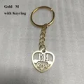 Gold M with Keyring