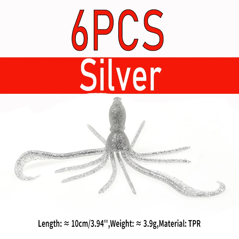6pcs Silver