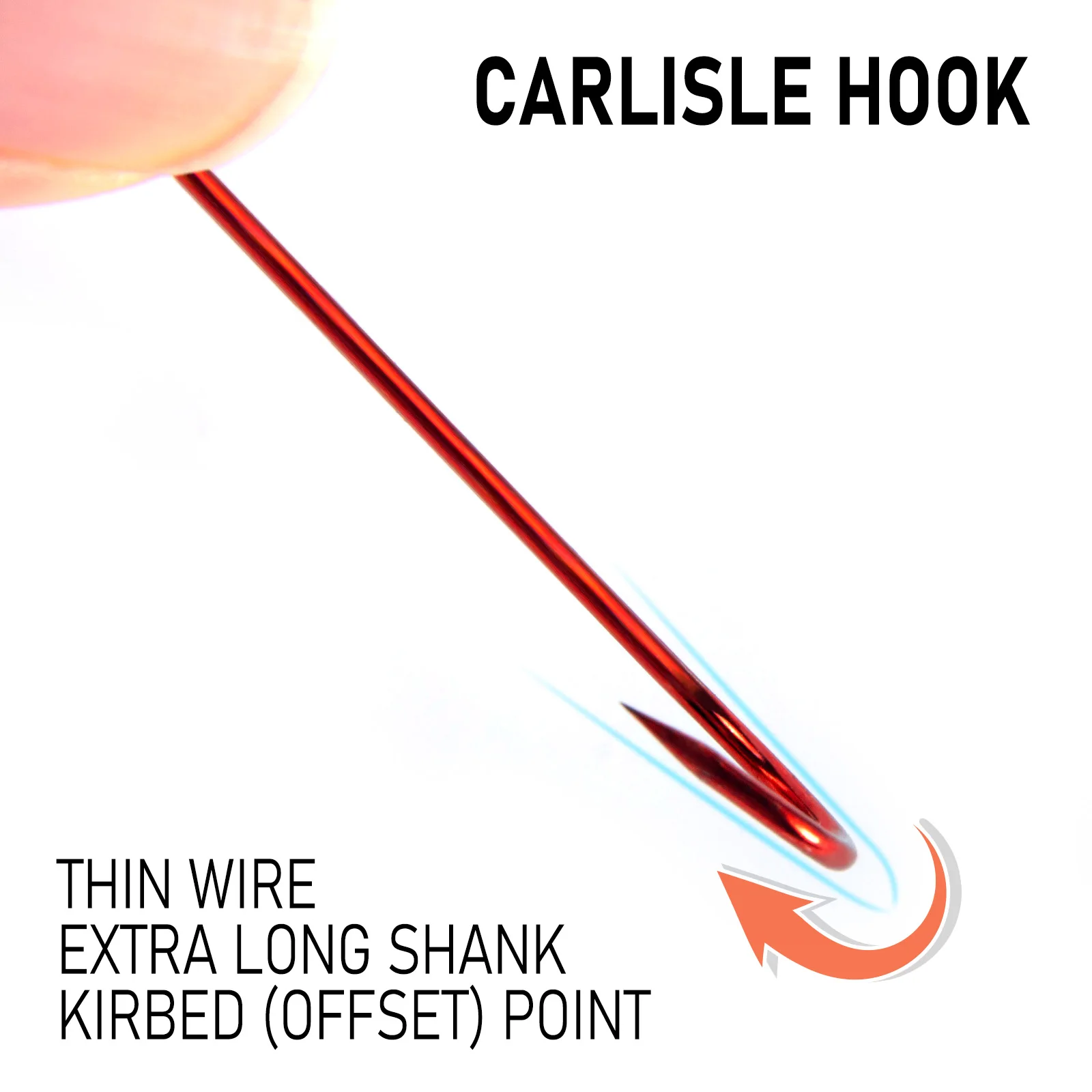 50/100 Uds anzuelo Aberdeen anzuelo de vástago Extra largo anzuelos de pesca rojos anzuelos de cebo vivo de agua dulce compensados bagre lubina Pike - imagen 4