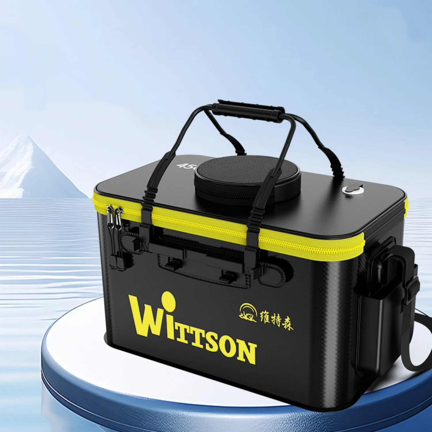 Caja de Pesca de EVA de 35/40/45/50 cm, Impermeable, Portátil, Caja de Pesca Transpirable para Exteriores, Caja de Aparejos de Pesca - imagen 2