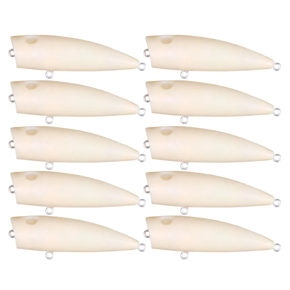 Popper blanco de superficie 7 cm – Señuelo duro para lubina y perca