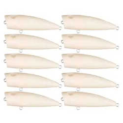 Popper blanco de superficie 7 cm – Señuelo duro para lubina y perca