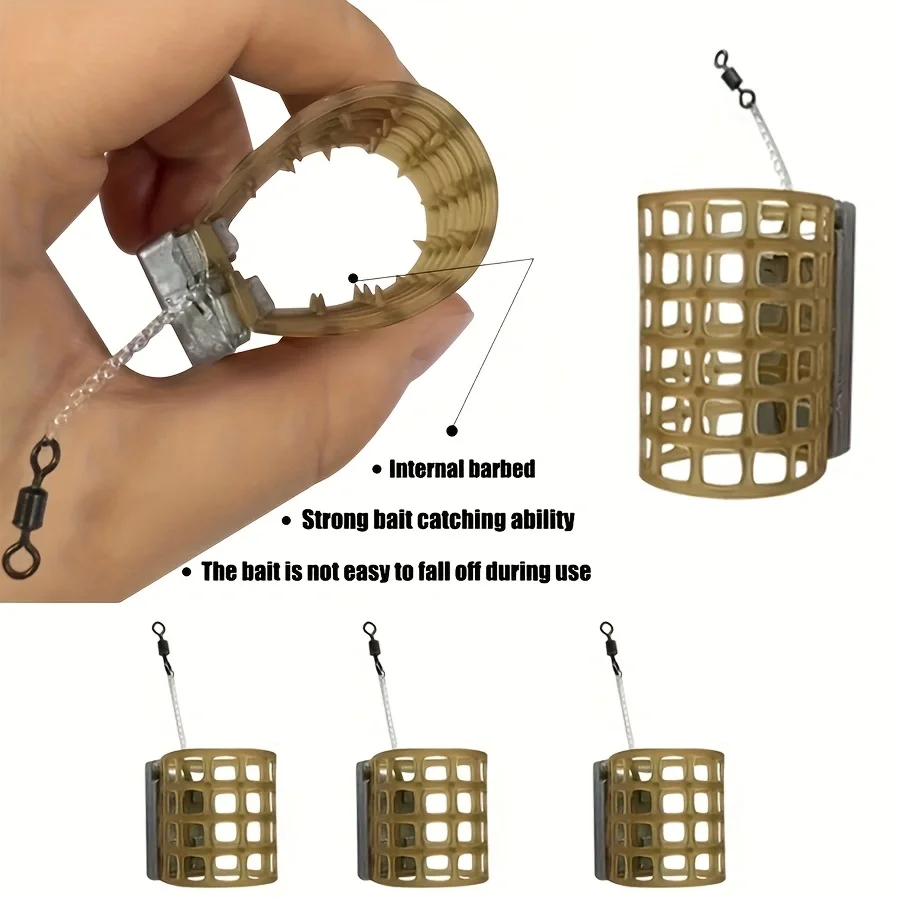 Alimentador de malla para carpa con agarre y cuatro compartimentos - imagen 5