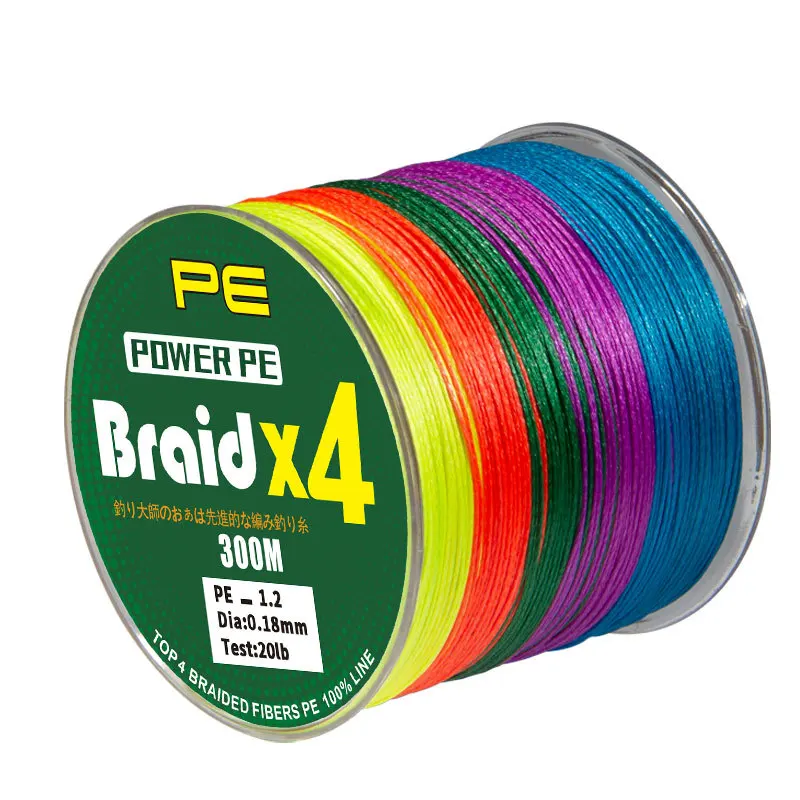Línea trenzada PE 4 hebras – Hilo multifilamento para pesca deportiva - imagen 2