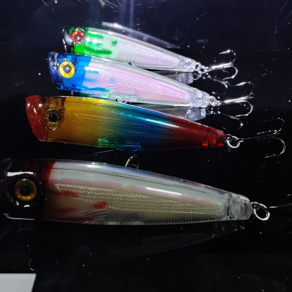 Cebo Lua 6,5 cm 6,6g superficie atada onda sobre orugas láser cebo biónico cebo falso cebo duro de plástico Señuelos de pesca río Topwater - imagen 3