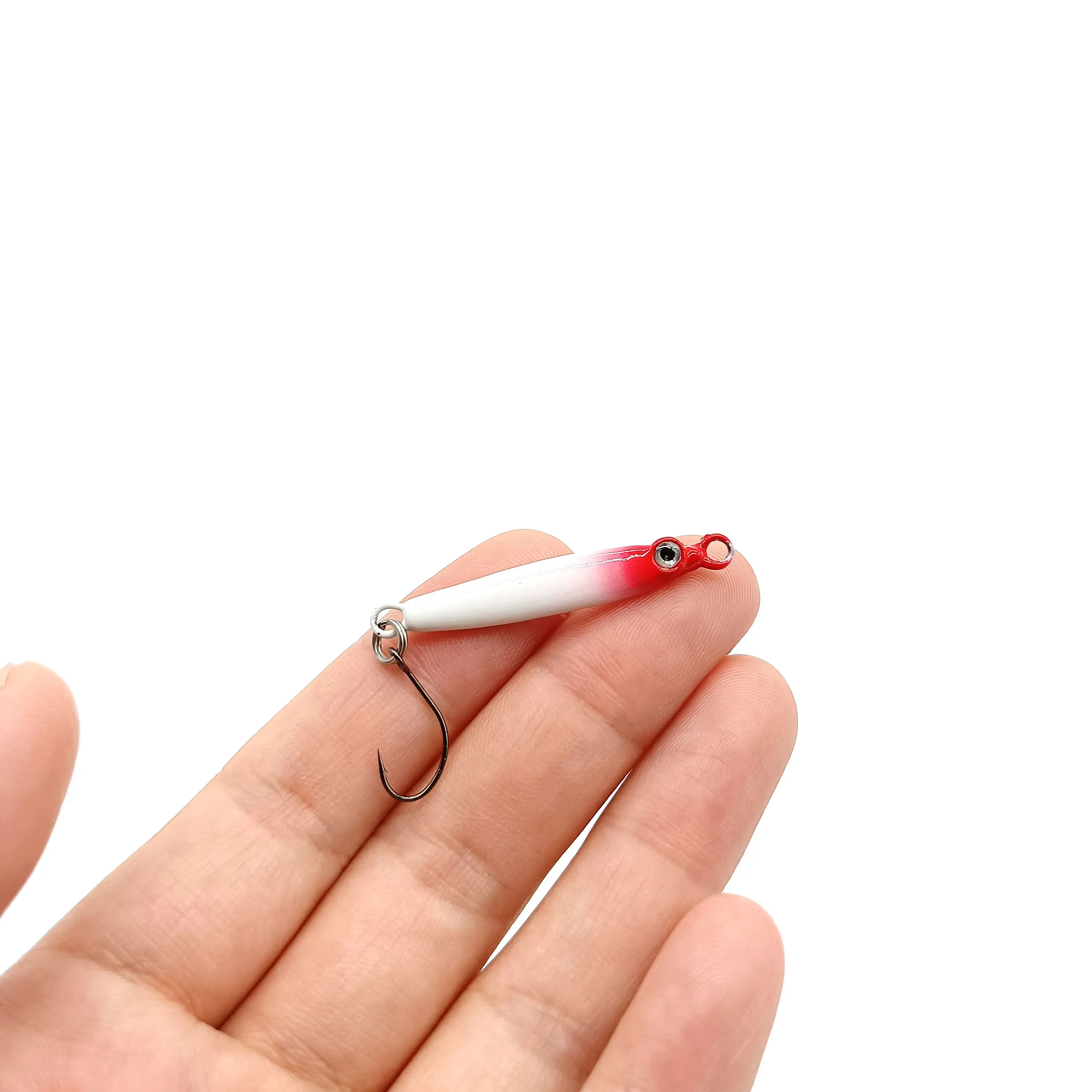 DUODUOYU-Mini señuelo de pesca con plantilla de Metal, 5 uds., 3g/5g, cebo Artificial Isca con un solo gancho, accesorios de pesca para peces pequeños - imagen 3