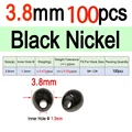 3.8mm Black N 100pcs