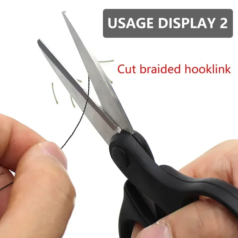 ALASICKA-Mini tijeras para uso de peces, herramientas de pesca portátiles multifunción, tijeras de pesca de acero inoxidable, cortador de señuelos de línea trenzada - imagen 5