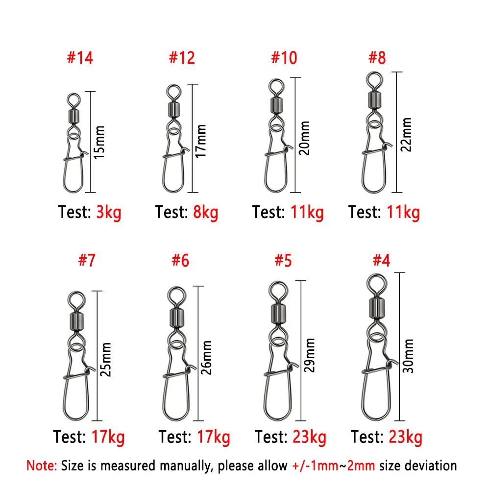 Bimoo-señuelo giratorio con enclavamiento, accesorios de pesca de Lucio, Pin conector, aparejo, peso, plomo, anzuelo - imagen 3