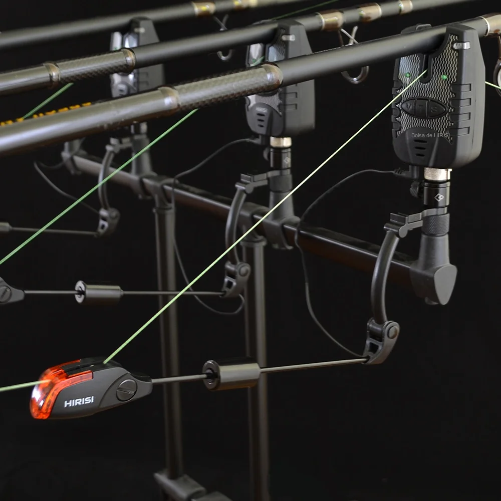 Alarma de pesca de carpa Swingers indicador de luz LED asiento de Base extraíble para alarmas de pesca indicador de mordedura B2011 - imagen 4