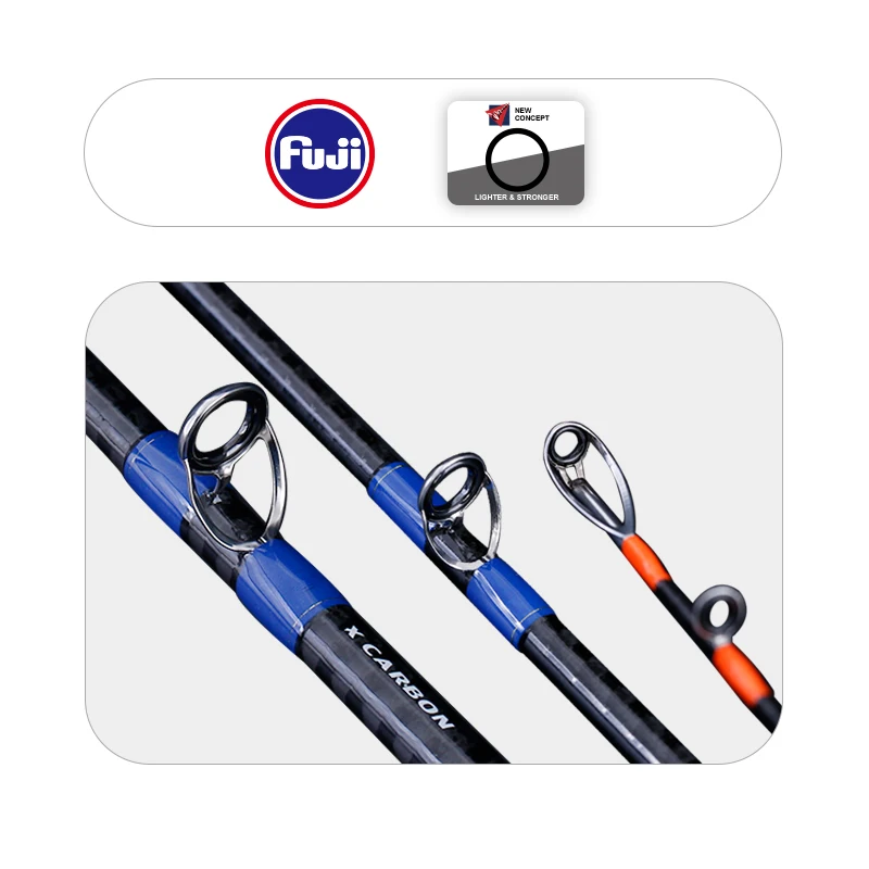 PURELURE Sea 7 pies 8 pies 9 pies Plata Croaker Barco Varilla 30-50 #   80-120 #   Anillo Fuji Sinkers especializado en mediados de mar y fuera de mar - imagen 3