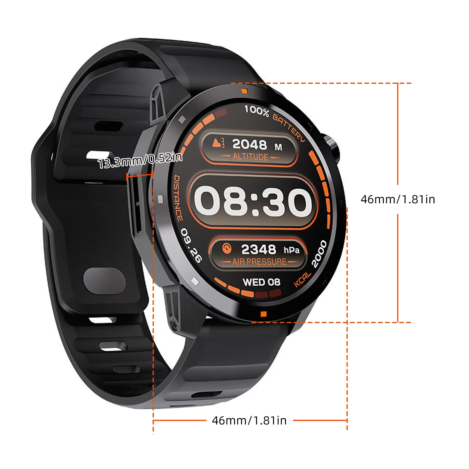 Smartwatch GPS deportivo inalámbrico con altímetro barómetro actividad - imagen 5