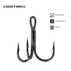 Anzuelos triples COUNTBASS – Acero al carbono de alta resistencia