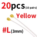 20pcs 3mm yellow