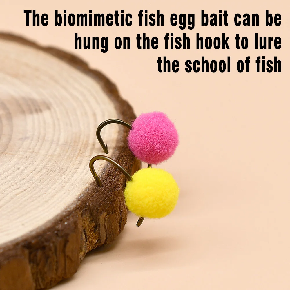 MNFT 10mm 50Pcs/Box Bug Egg Trout Fishing Flies Materials Multi-Colors Trout Salmon Flies Fly Fishing Lures Tying Material - imagen 5