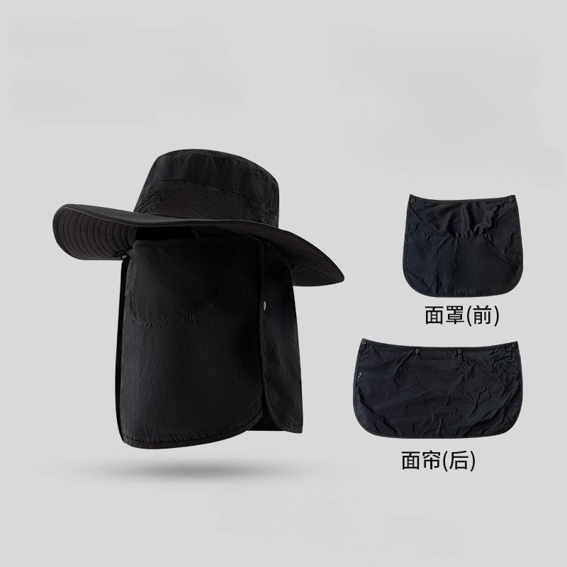 Gorras de sol sombrero de pesca masculino transpirable ajustable verano senderismo Camping impermeable hombres mujeres Anti-Uv gorra al aire libre protección solar - imagen 4